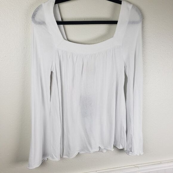 Chaser Women's White Cottagecore Square Neckline with Bell Sleeve Size Medium - Picture 6 of 10